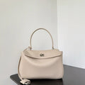 Balenciaga 7897792 Rodeo Handbag Small in Beige smooth calfskin  aged-Silver