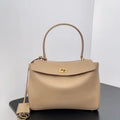 Balenciaga 7897792 Rodeo Handbag Small in Milk Tea smooth calfskin Gold