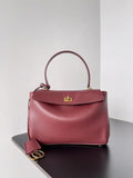 Balenciaga 7897792 Rodeo Handbag Small in Red smooth calfskin Gold