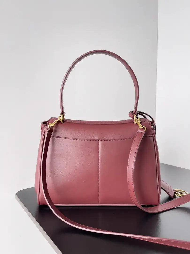 Balenciaga 7897792 Rodeo Handbag Small in Red smooth calfskin Gold