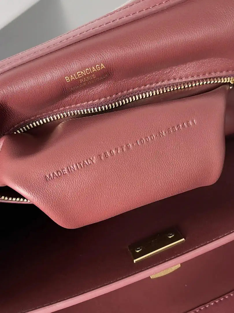 Balenciaga 7897792 Rodeo Handbag Small in Red smooth calfskin Gold