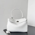 Balenciaga 7897792 Rodeo Handbag Small in White smooth calfskin  aged-Silver