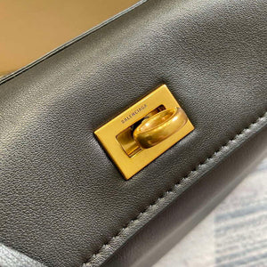 Balenciaga 7897792AA4V1000 Rodeo Small Handbag in black smooth calfskin - Default Title - View 4