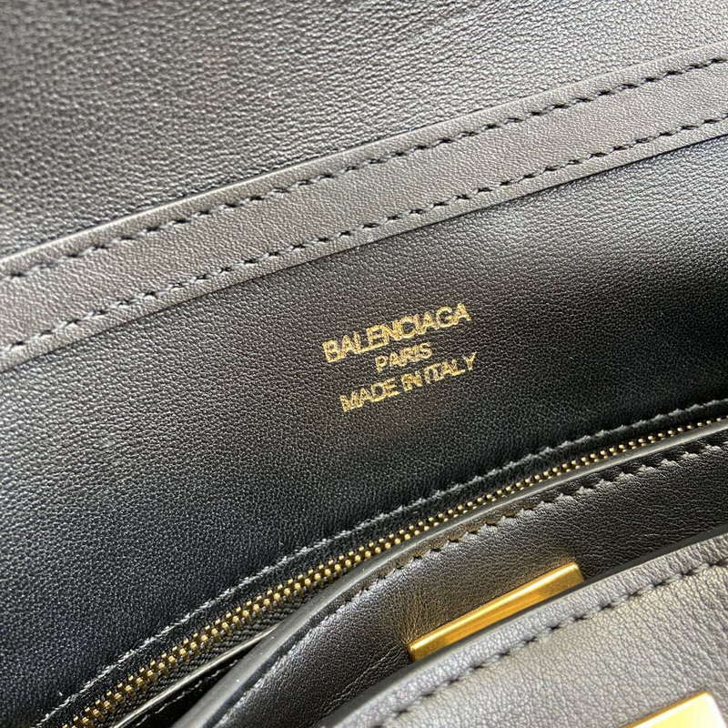Balenciaga 7897792AA4V1000 Rodeo Small Handbag in black smooth calfskin