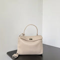 Balenciaga 7954562 Rodeo Handbag Mini in Apricot smooth calfskin aged-Silver hardware