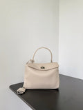 Balenciaga 7954562 Rodeo Handbag Mini in Apricot smooth calfskin aged-Silver hardware