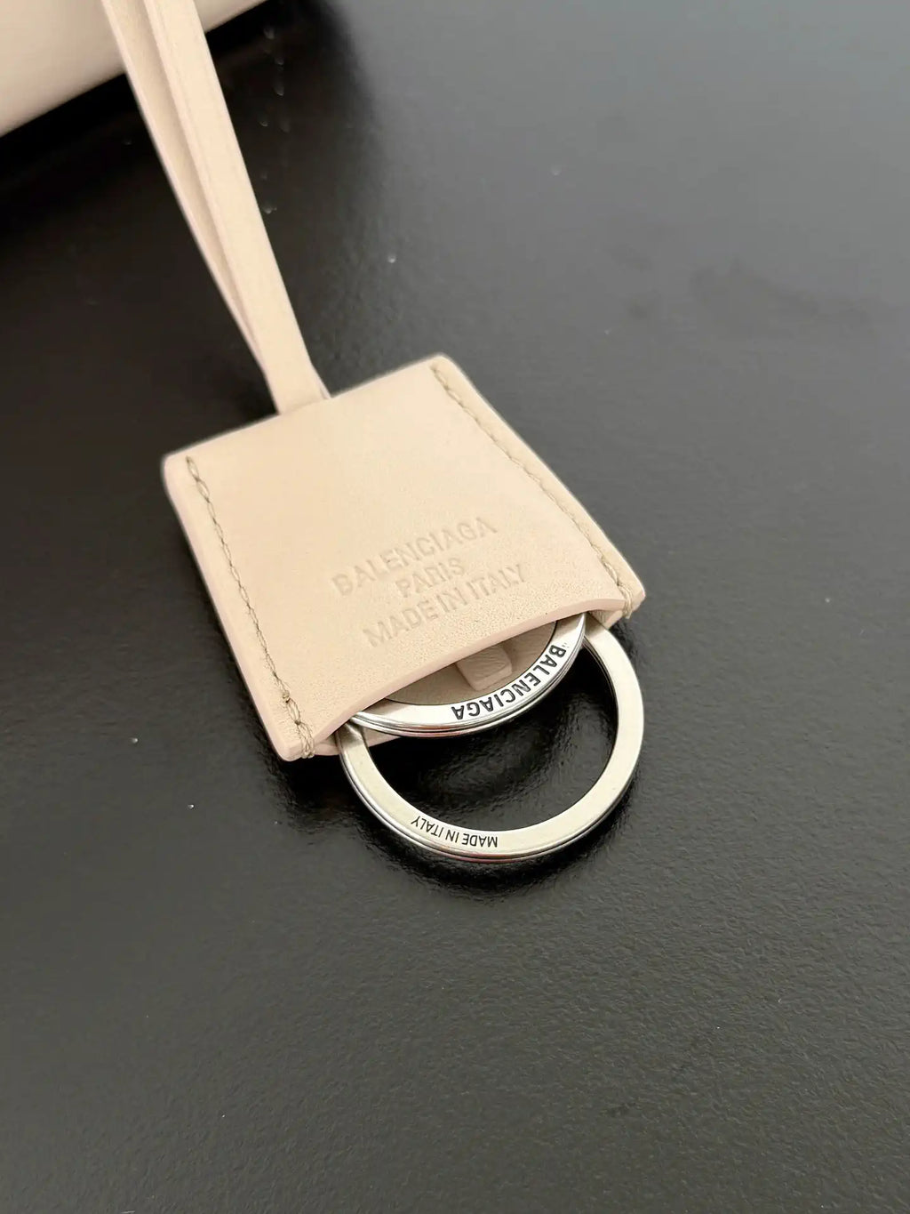 Balenciaga 7954562 Rodeo Handbag Mini in Apricot smooth calfskin aged-Silver hardware