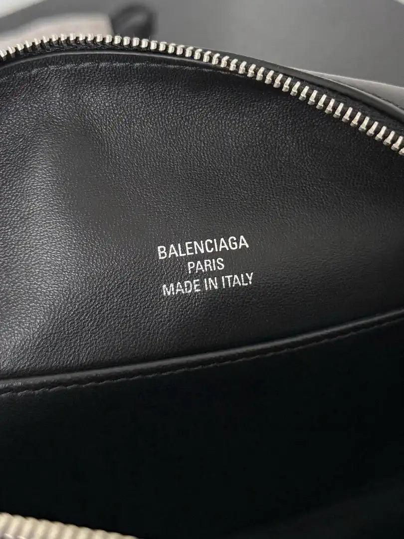 Balenciaga 7954562 Rodeo Handbag Mini in black smooth calfskin aged-Silver hardware