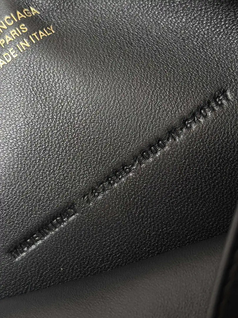 Balenciaga 7954562 Rodeo Handbag Mini in black smooth calfskin aged-gold hardware