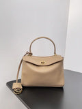 Balenciaga 7954562 Rodeo Handbag Mini in milk tea smooth calfskin Gold