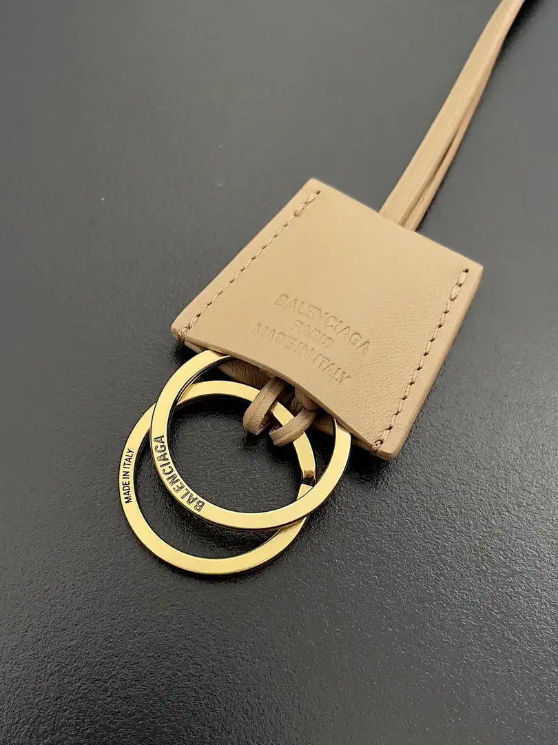Balenciaga 7954562 Rodeo Handbag Mini in milk tea smooth calfskin Gold