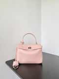 Balenciaga 7954562 Rodeo Handbag Mini in Pink smooth calfskin aged-Silver hardware