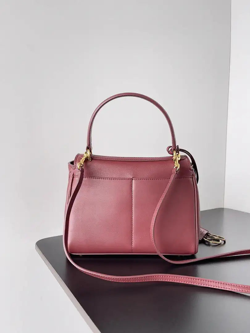 Balenciaga 7954562 Rodeo Handbag Mini in Red smooth calfskin Gold