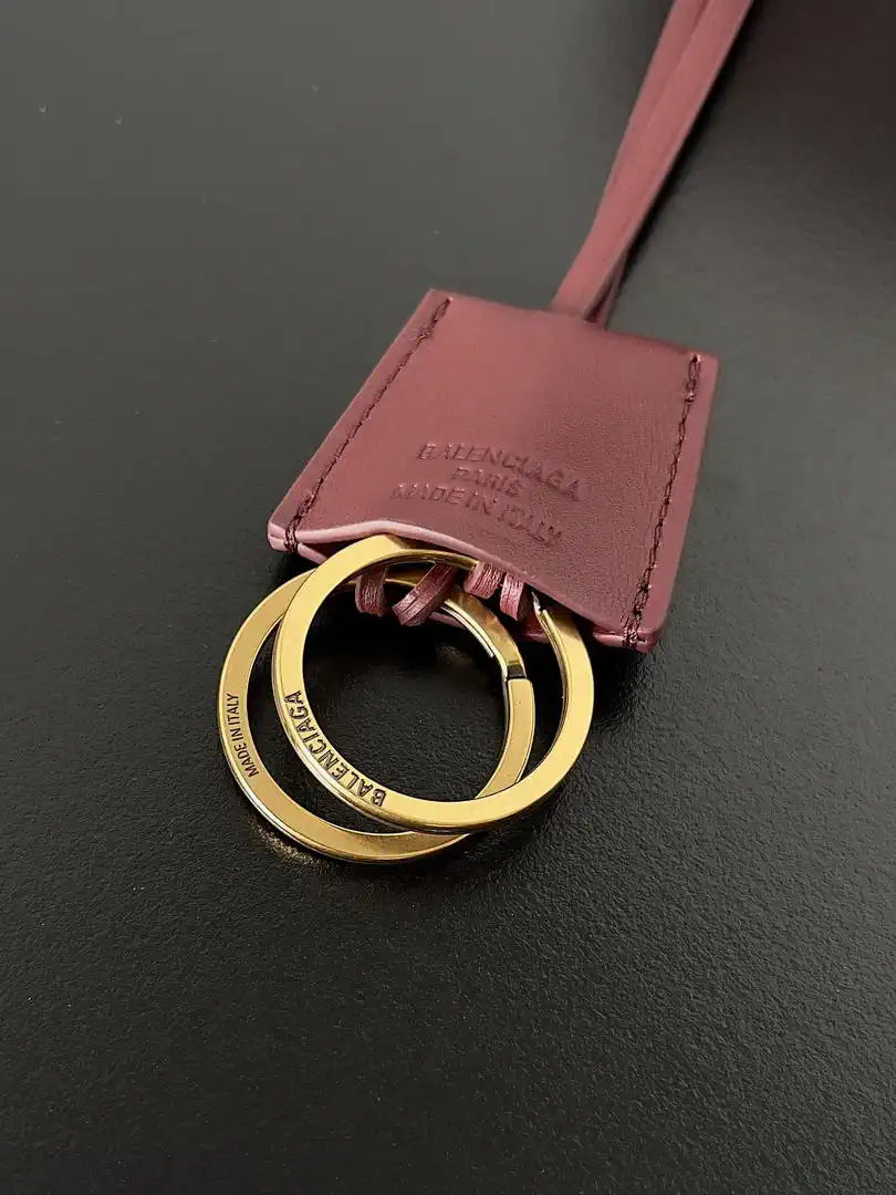Balenciaga 7954562 Rodeo Handbag Mini in Red smooth calfskin Gold