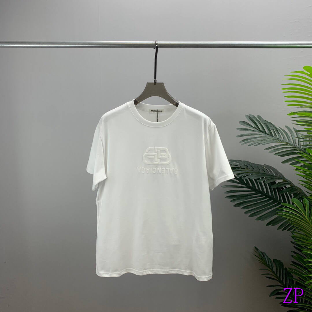 Balenciaga Women Men T-shirts Wholesale Balenciaga Short Sleeve Clothing BA77546