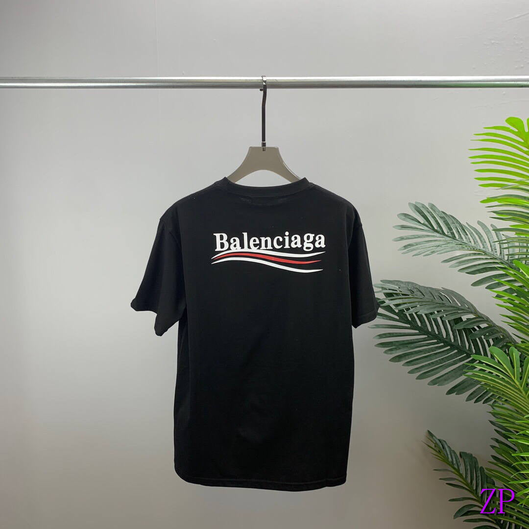 Balenciaga Women Men T-shirts Wholesale Balenciaga Short Sleeve Clothing BA77553