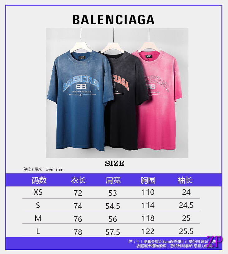 Balenciaga Women T-shirts Desiger Balenciaga Short Sleeve Clothing BA77564