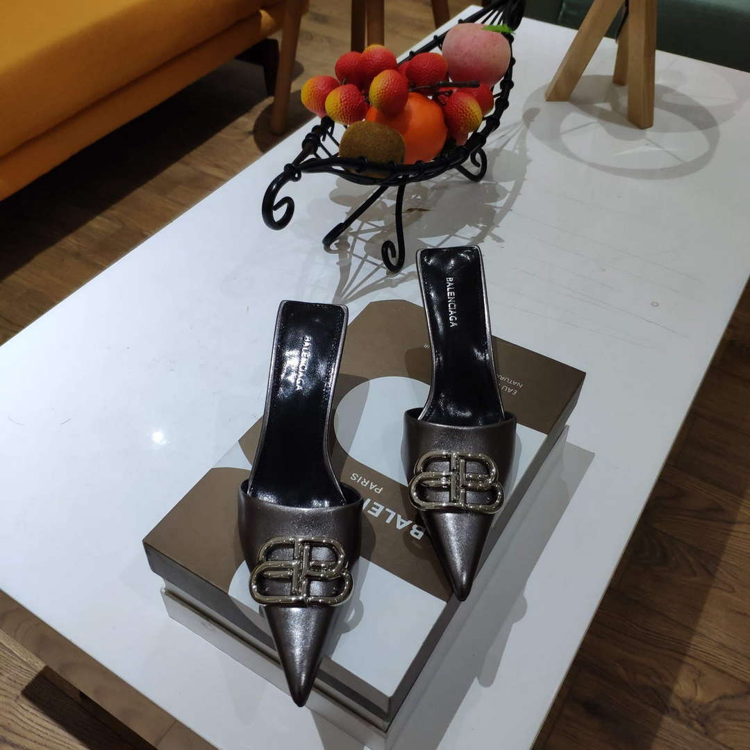 Balenciaga Women's Shoes BB Sign Mules B77569 - 35 - View 3
