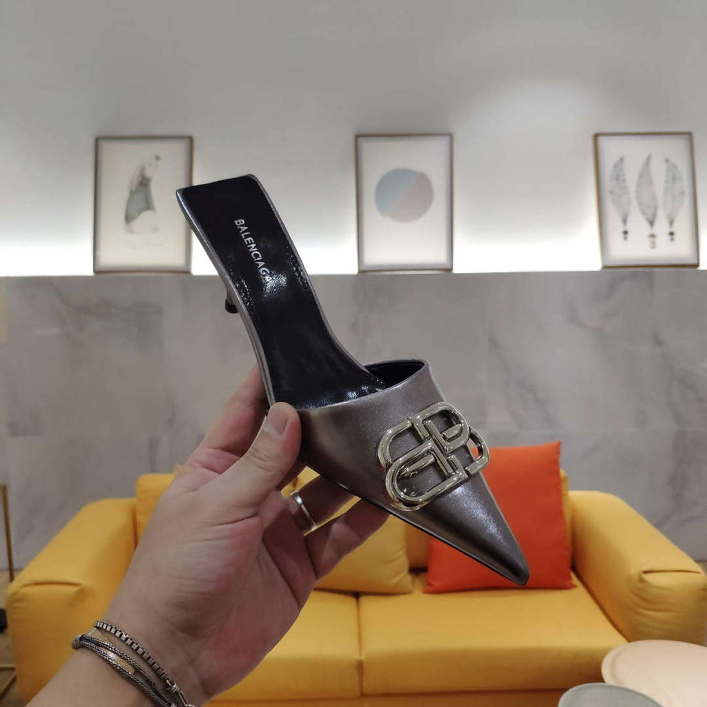Balenciaga Women's Shoes BB Sign Mules B77569