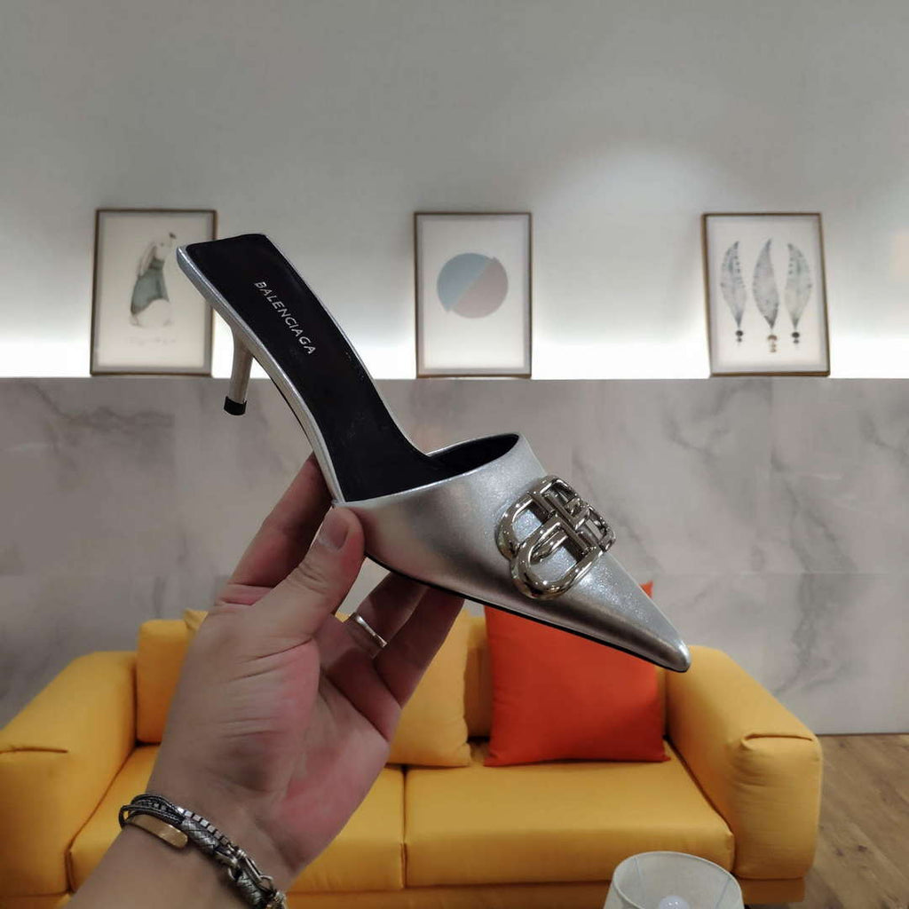 Balenciaga Women's Shoes BB Sign Mules B77570