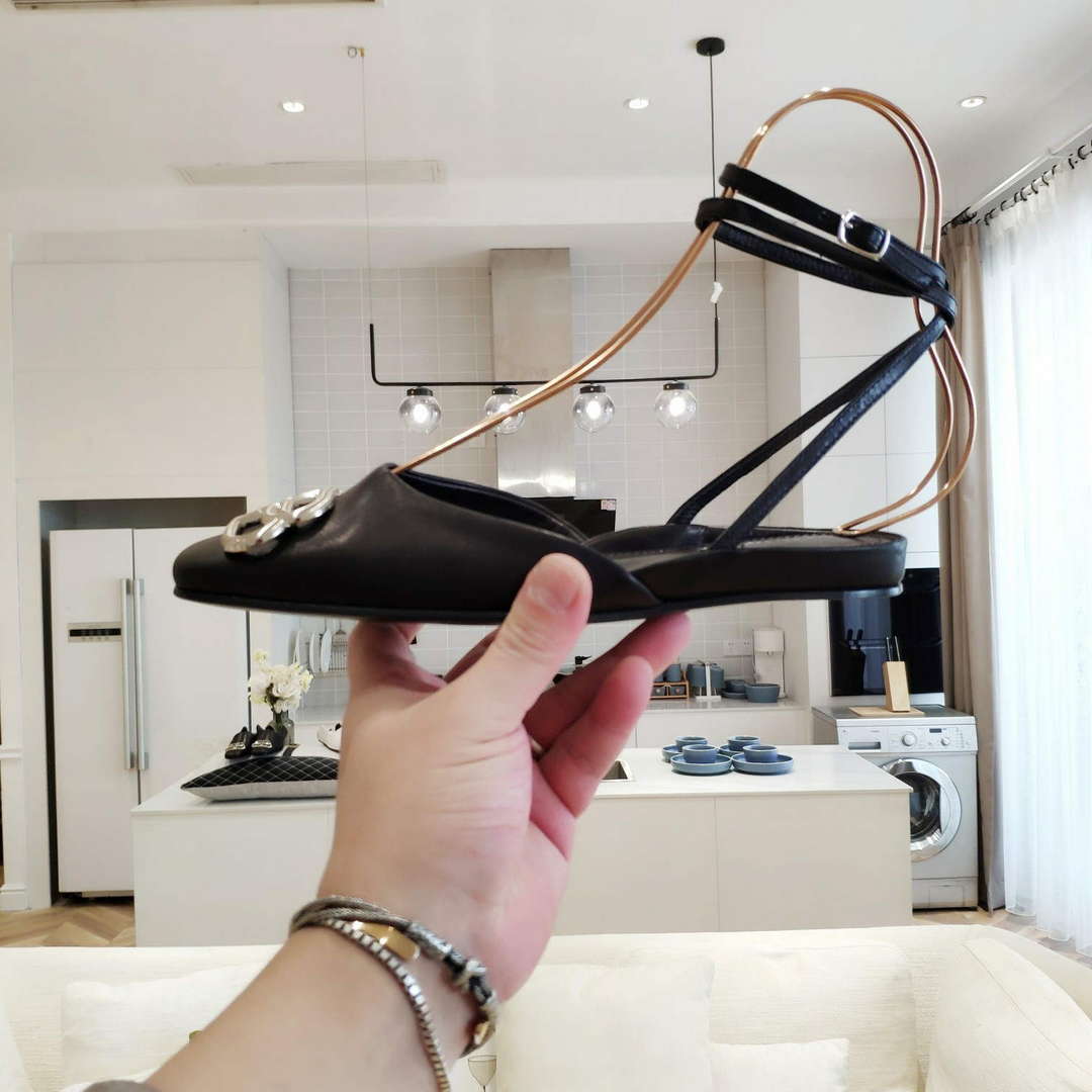Balenciaga Women's Shoes BB Sign Sandal B77581