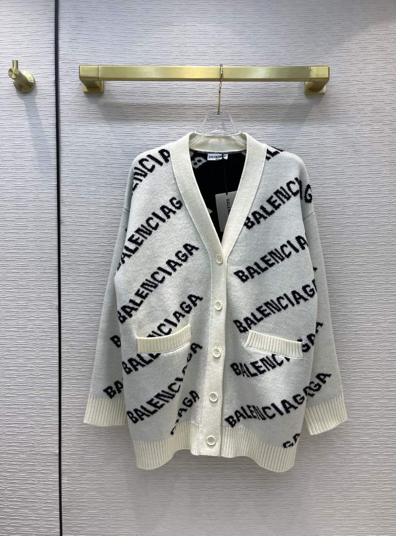 Balenciaga Women's Sweaters Designer Balenciaga Cardigan Clothing 38119