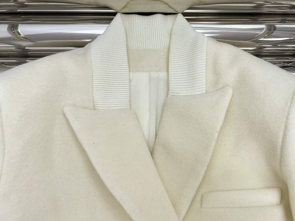 Balmain YH0UB071WB54 Women's Fashion Clothing Long wool coat B73540
