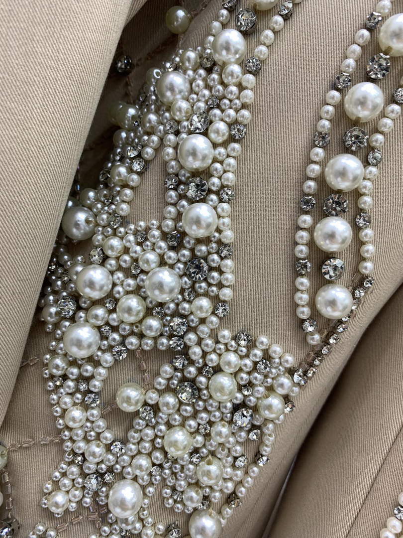 Balmain YH0UB071WB54 Women's Fashion Clothing Pearl Blazer B73541