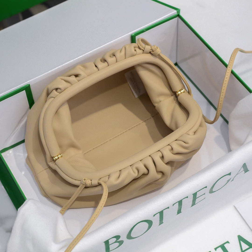 Bottega Veneta 585852 BV Mini Pouch Apricot Bag