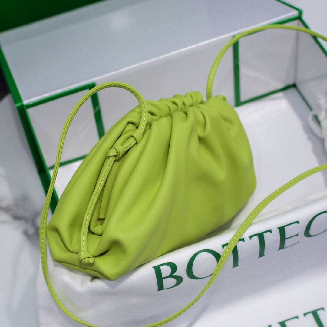 Bottega Veneta 585852 BV Mini Pouch Lemon Green Bag - Default Title - View 2