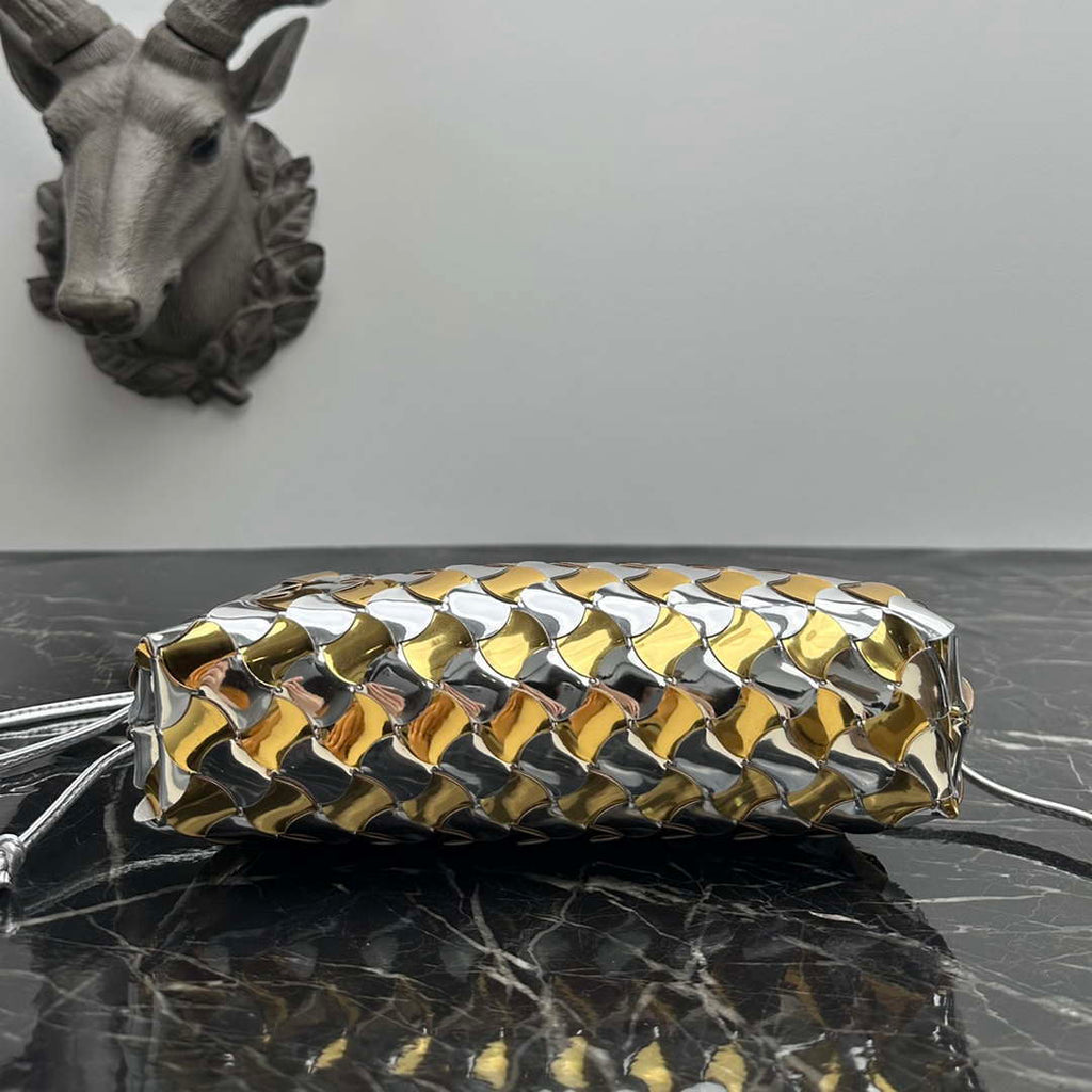 Bottega Veneta BV 585852 Mini Pouch Silver gold Bag