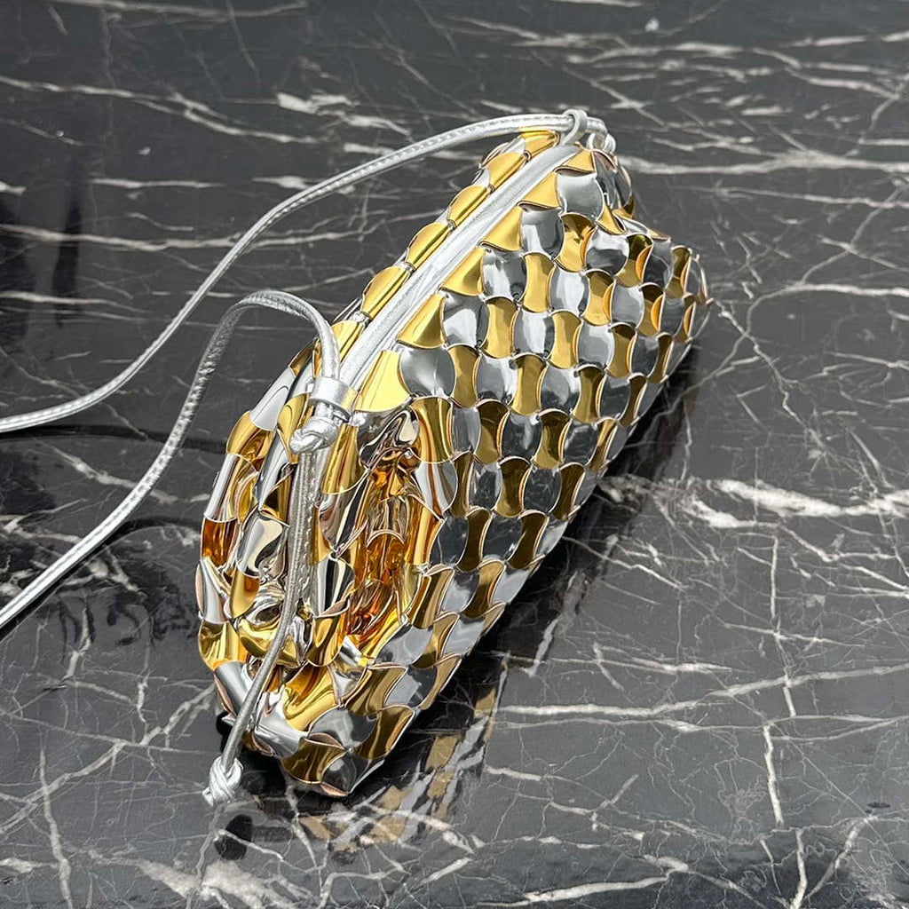 Bottega Veneta BV 585852 Mini Pouch Silver gold Bag