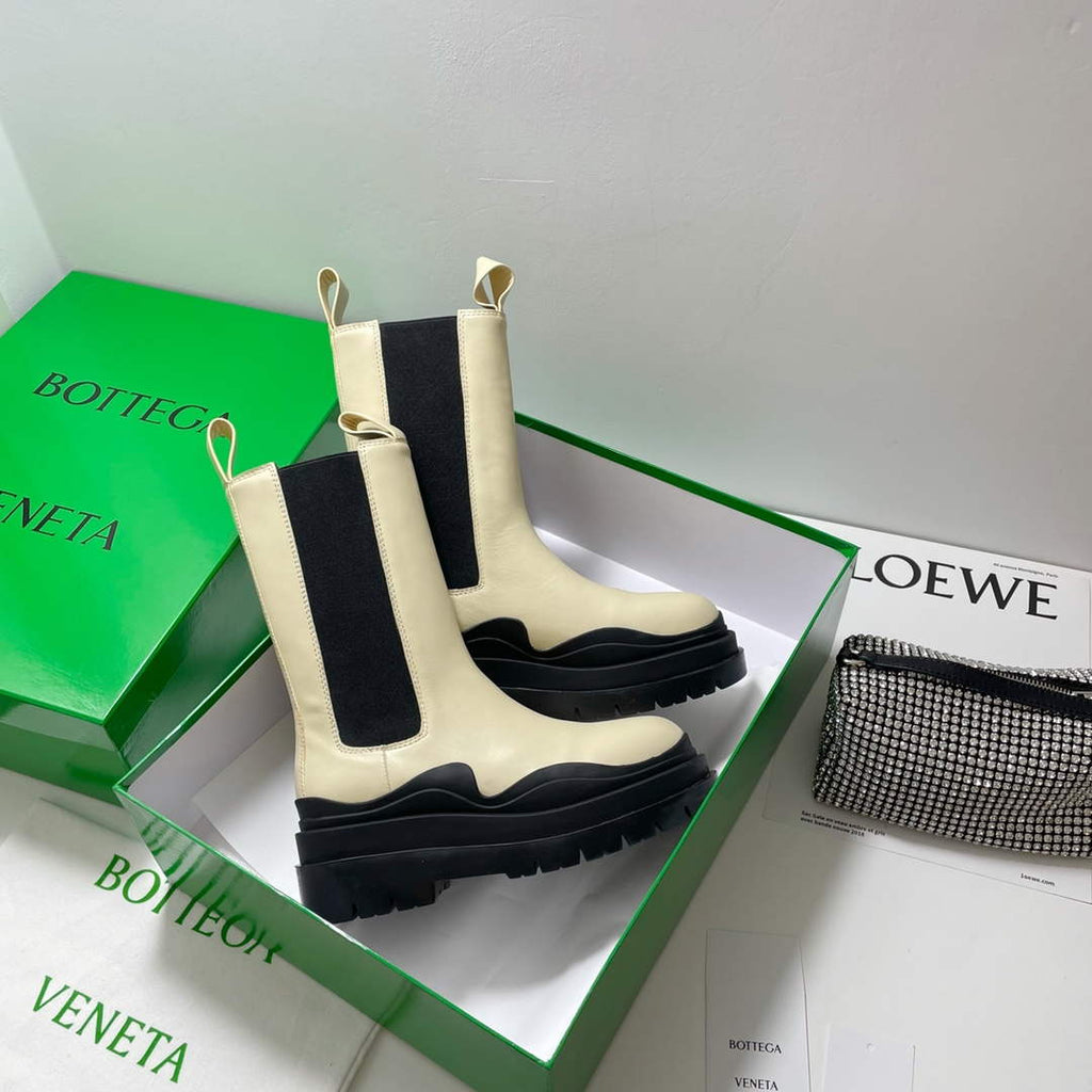 Bottega Veneta 630297VBS501445 BV Women Tire Chelsea Boot 192795