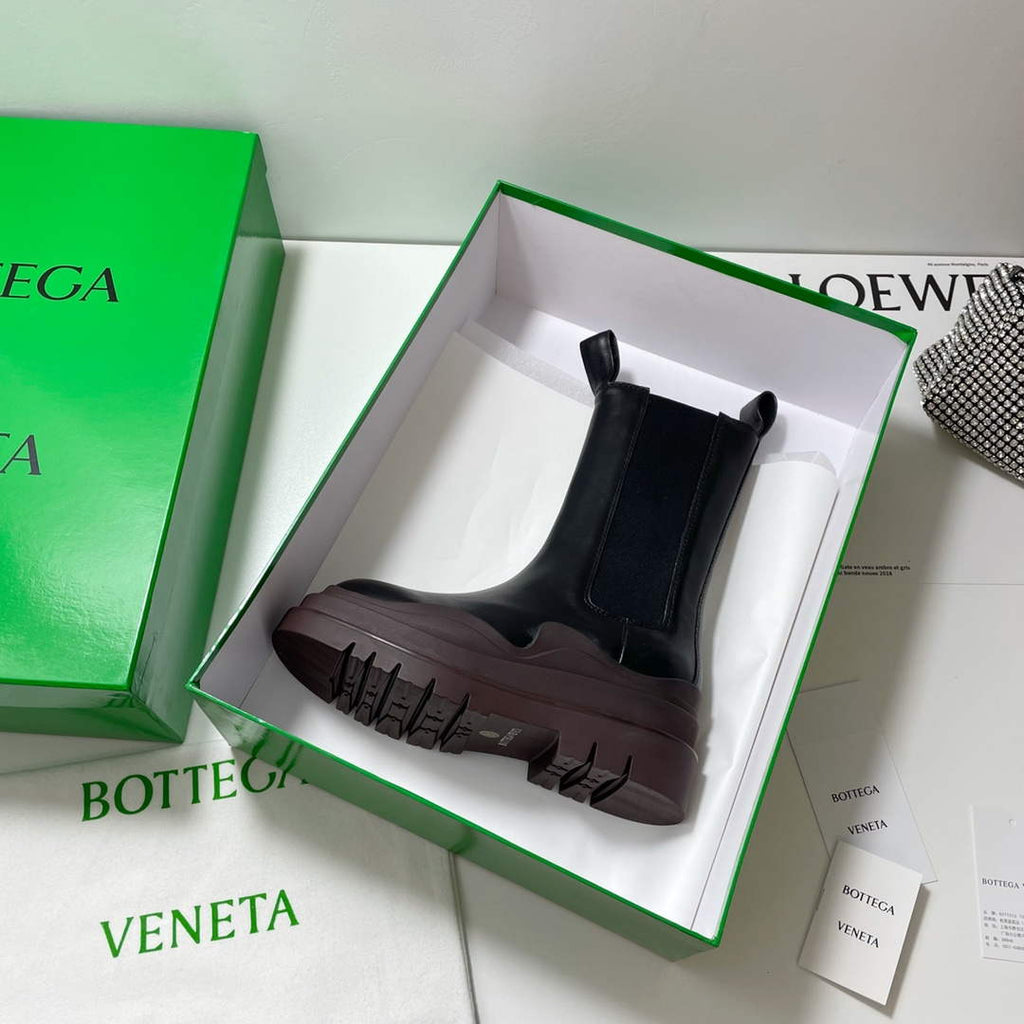 Bottega Veneta 630297VBS501445 BV Women Tire Chelsea Boot 192796