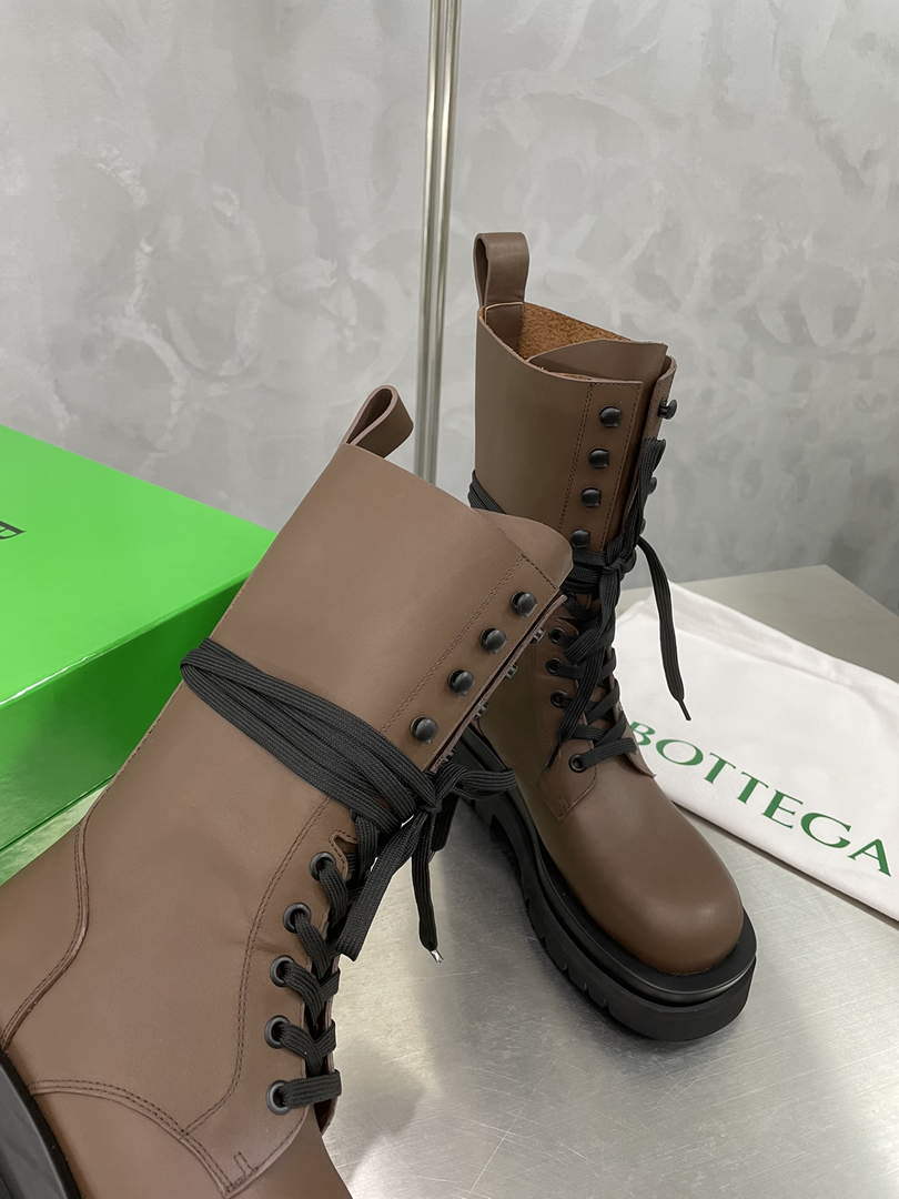 Bottega Veneta 715516VBS503381 BV Women Lug Lace-Up Boot 192812