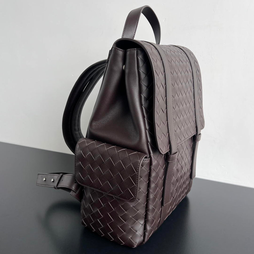 Bottega Veneta  Back To School Backpack BV 805971 Dark Brown