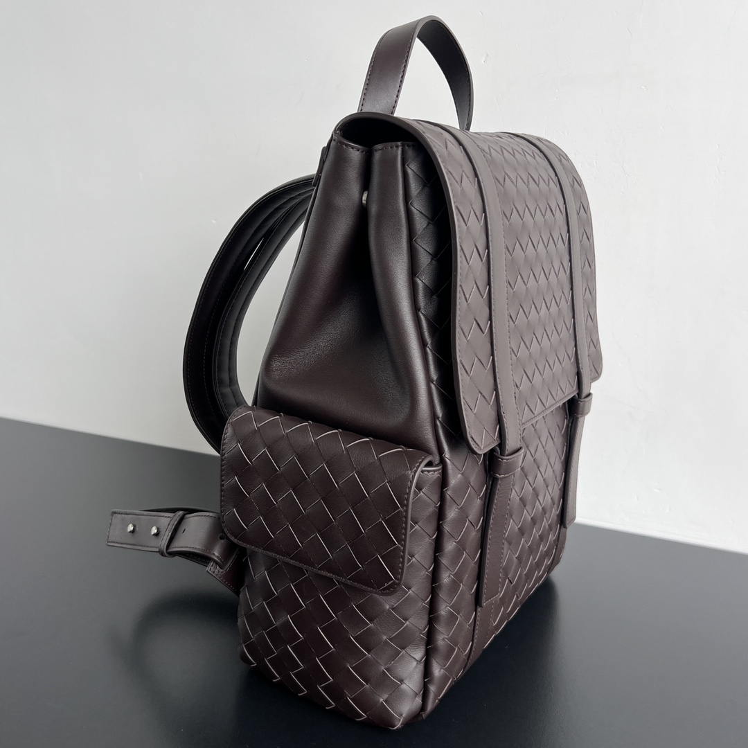 Bottega Veneta  Back To School Backpack BV 805971 Dark Brown