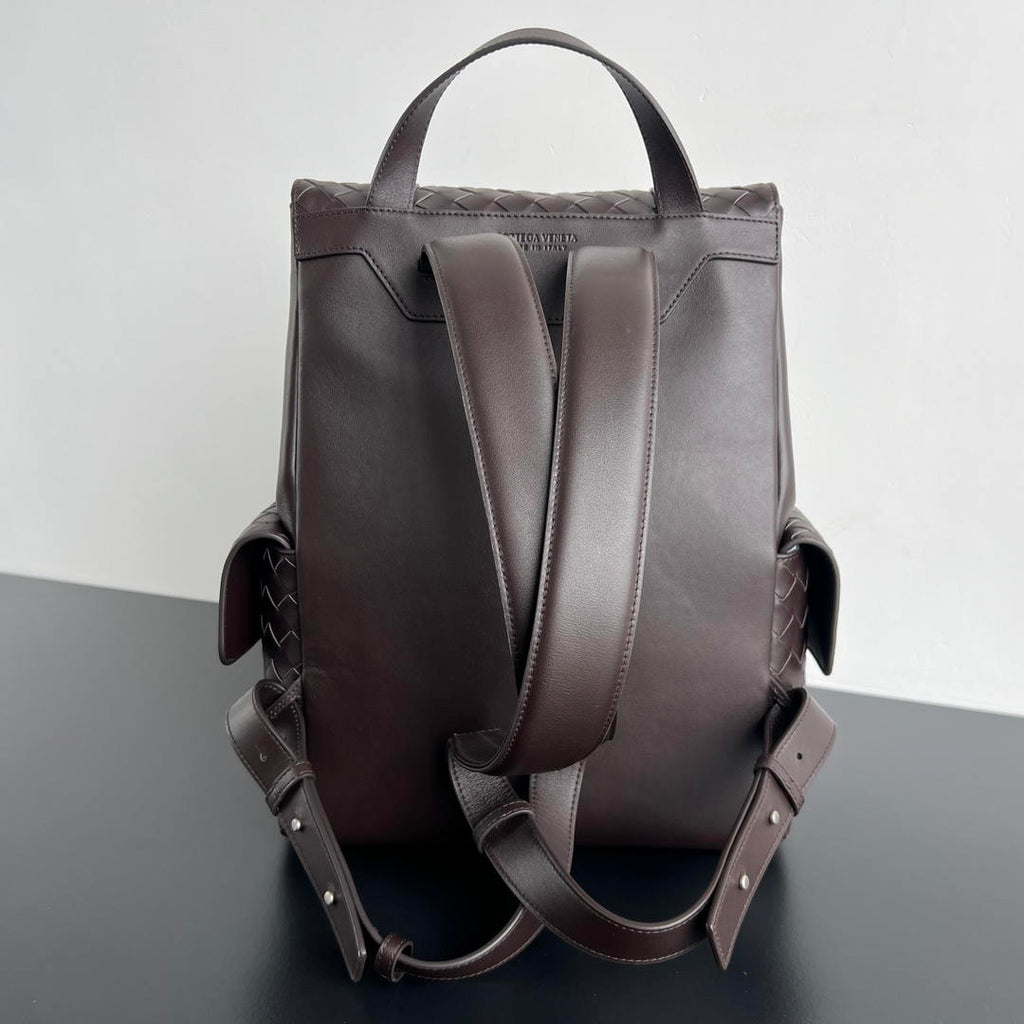 Bottega Veneta  Back To School Backpack BV 805971 Dark Brown