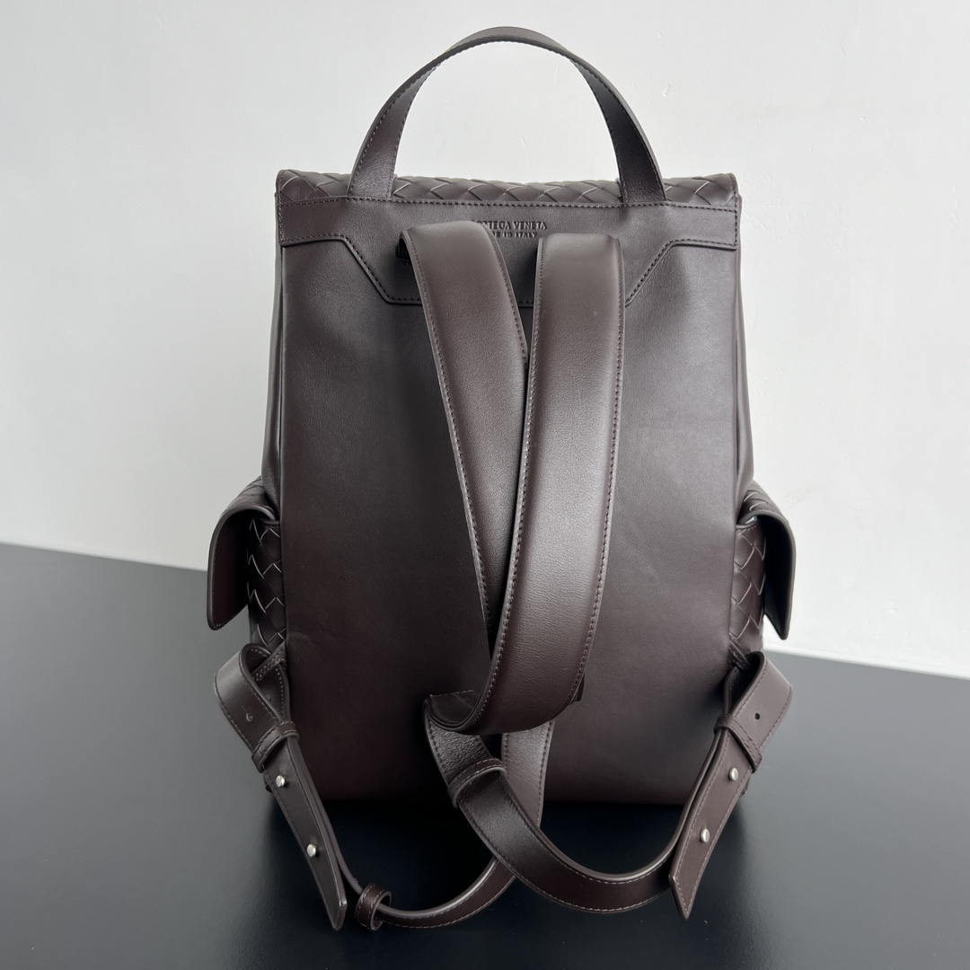 Bottega Veneta  Back To School Backpack BV 805971 Dark Brown