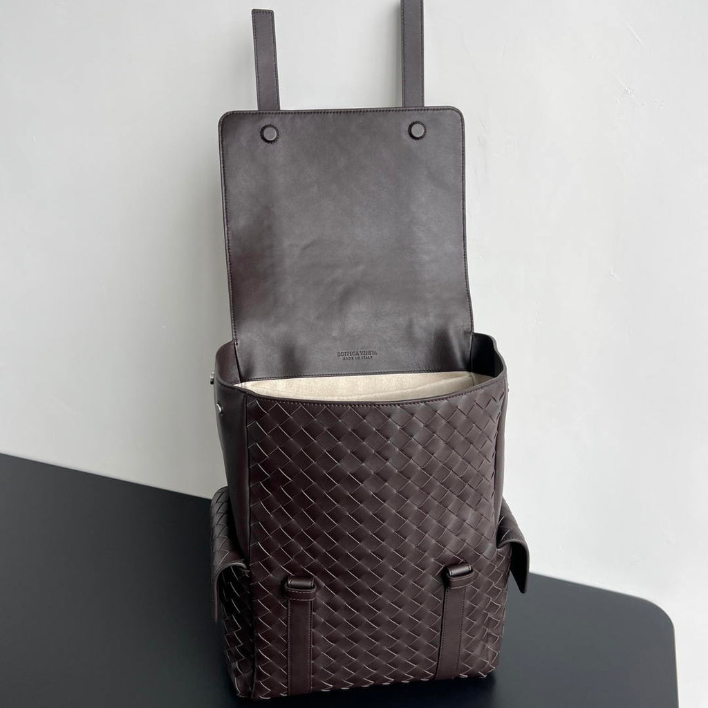 Bottega Veneta  Back To School Backpack BV 805971 Dark Brown