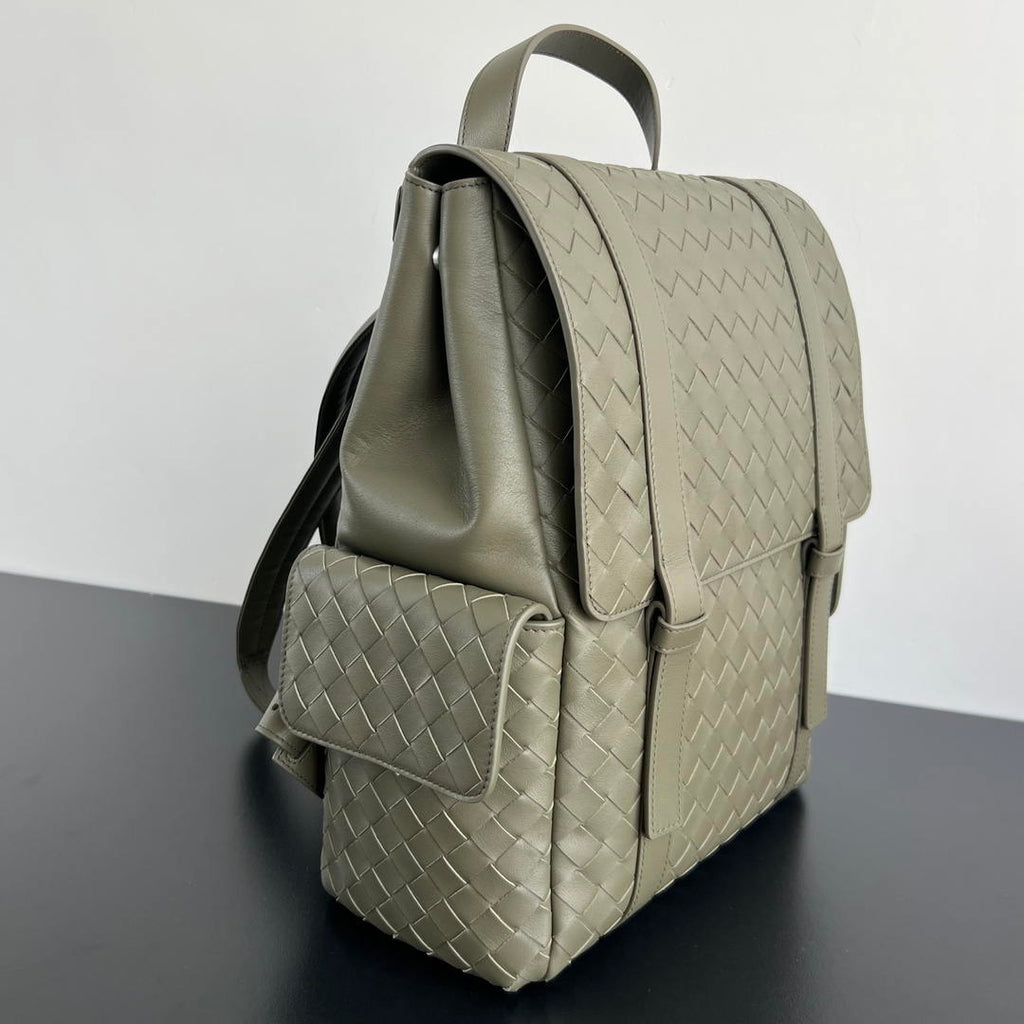 Bottega Veneta  Back To School Backpack BV 805971 Dark Green
