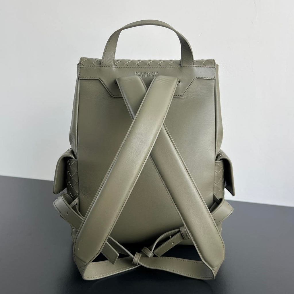 Bottega Veneta  Back To School Backpack BV 805971 Dark Green
