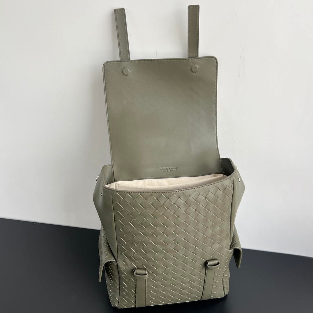 Bottega Veneta  Back To School Backpack BV 805971 Dark Green