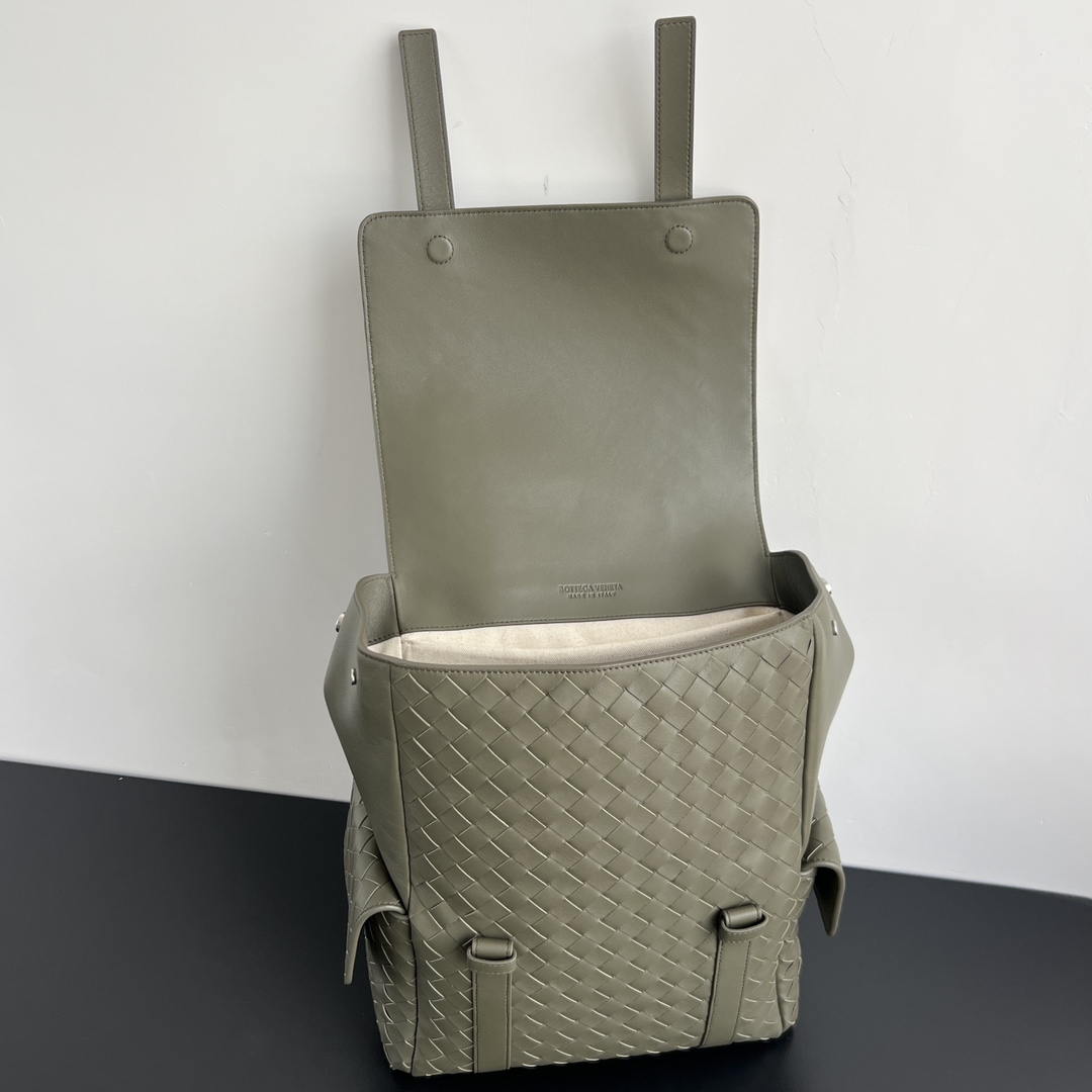 Bottega Veneta  Back To School Backpack BV 805971 Dark Green