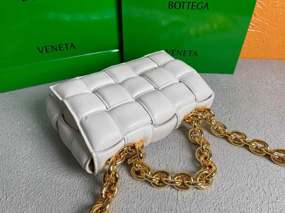Bottega Veneta BV 20206 Chain Cassette 631421 White Gold - Default Title - View 6