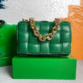 Bottega Veneta BV 20206 Chain Cassette 631421 Green Gold - Default Title - View 1