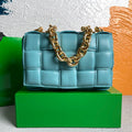 Bottega Veneta BV 20206 Chain Cassette 631421 Light Blue Gold - Default Title - View 1