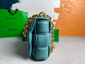 Bottega Veneta BV 20206 Chain Cassette 631421 Light Blue Gold - Default Title - View 4