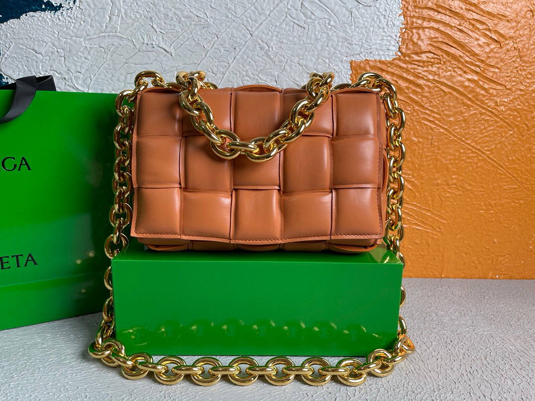 Bottega Veneta BV 20206 Chain Cassette 631421 Orange Gold