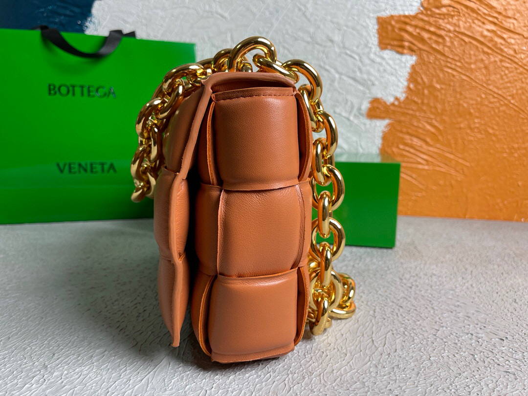 Bottega Veneta BV 20206 Chain Cassette 631421 Orange Gold